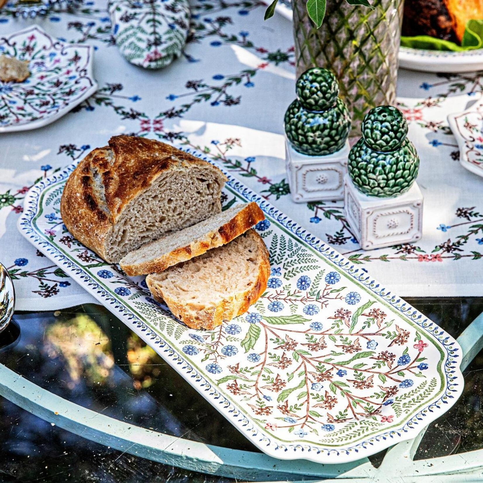 Juliska Villa Seville Chambray  15" Hostess Tray