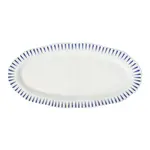Juliska Sitio Stripe Delft Blue 15" Hostess Tray
