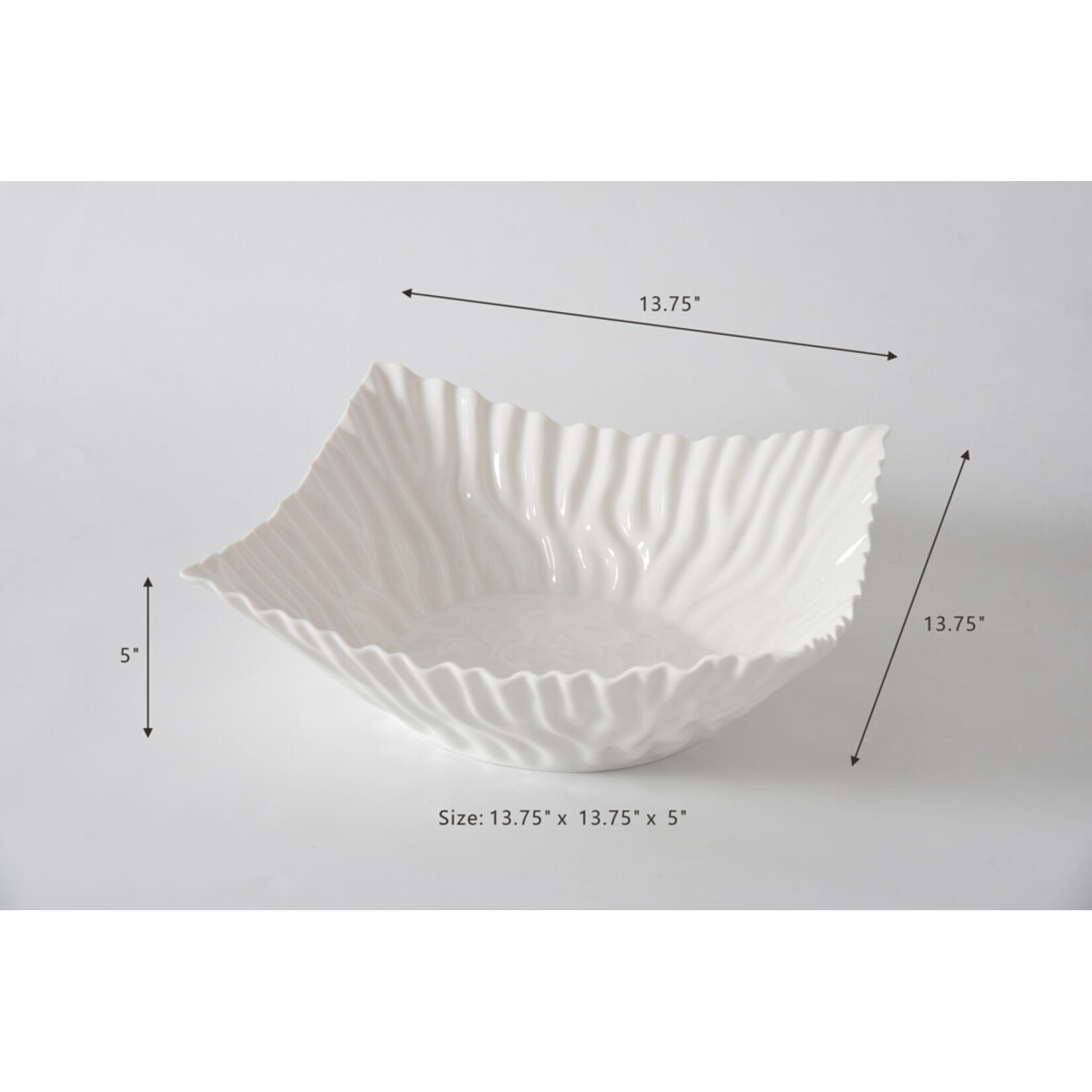 Pampa Bay Mascali Bianca Square Centerpiece