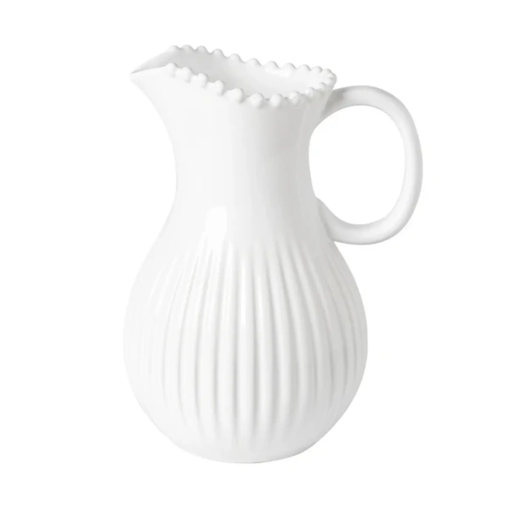 Casafina Pearl White Pitcher