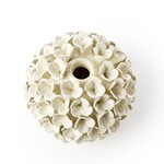 Two's Company White Hydrangea Flower Bud Vases/Taper Candlestick Candleholders