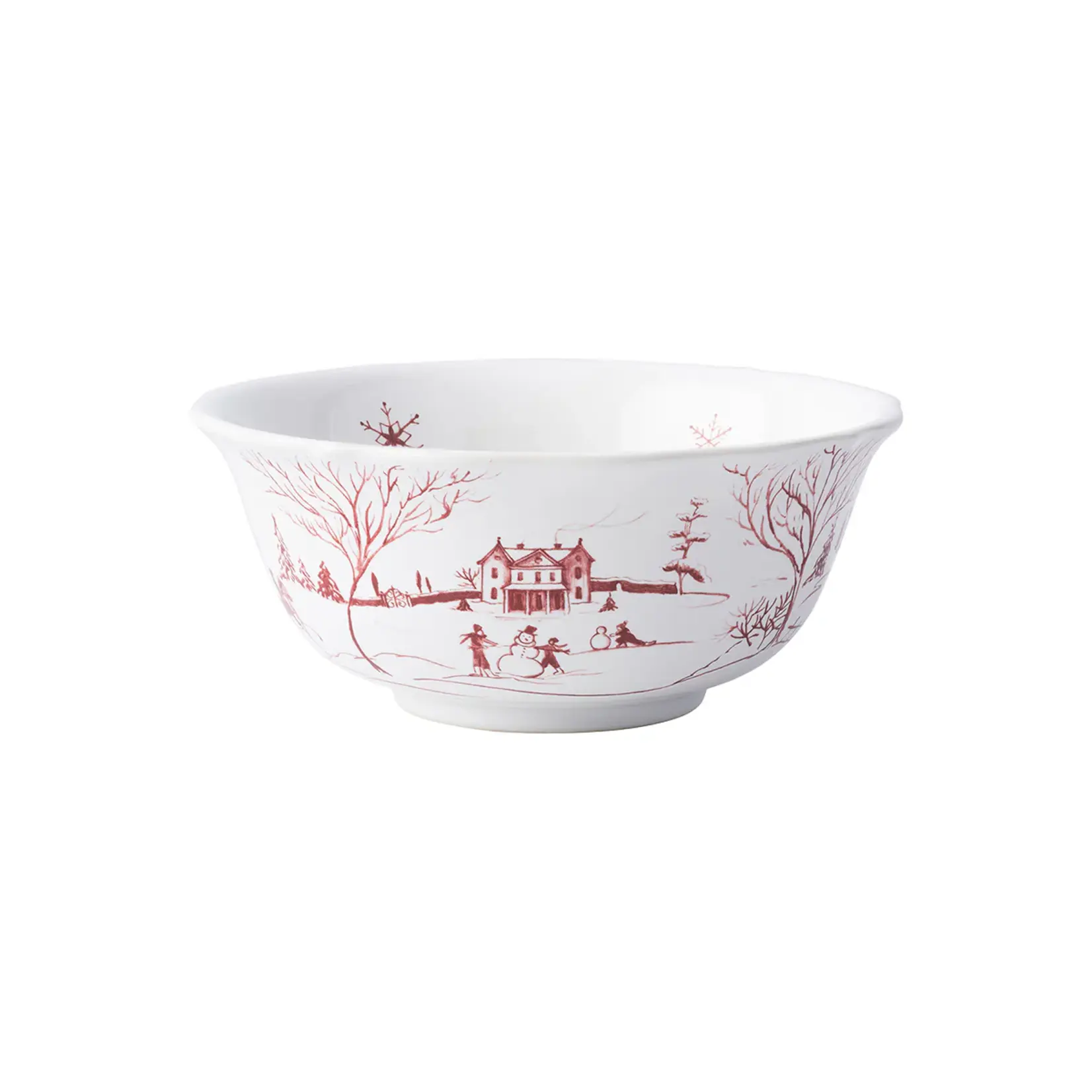 Juliska Country Estate Winter Frolic Ruby Cereal/Ice Cream Bowl