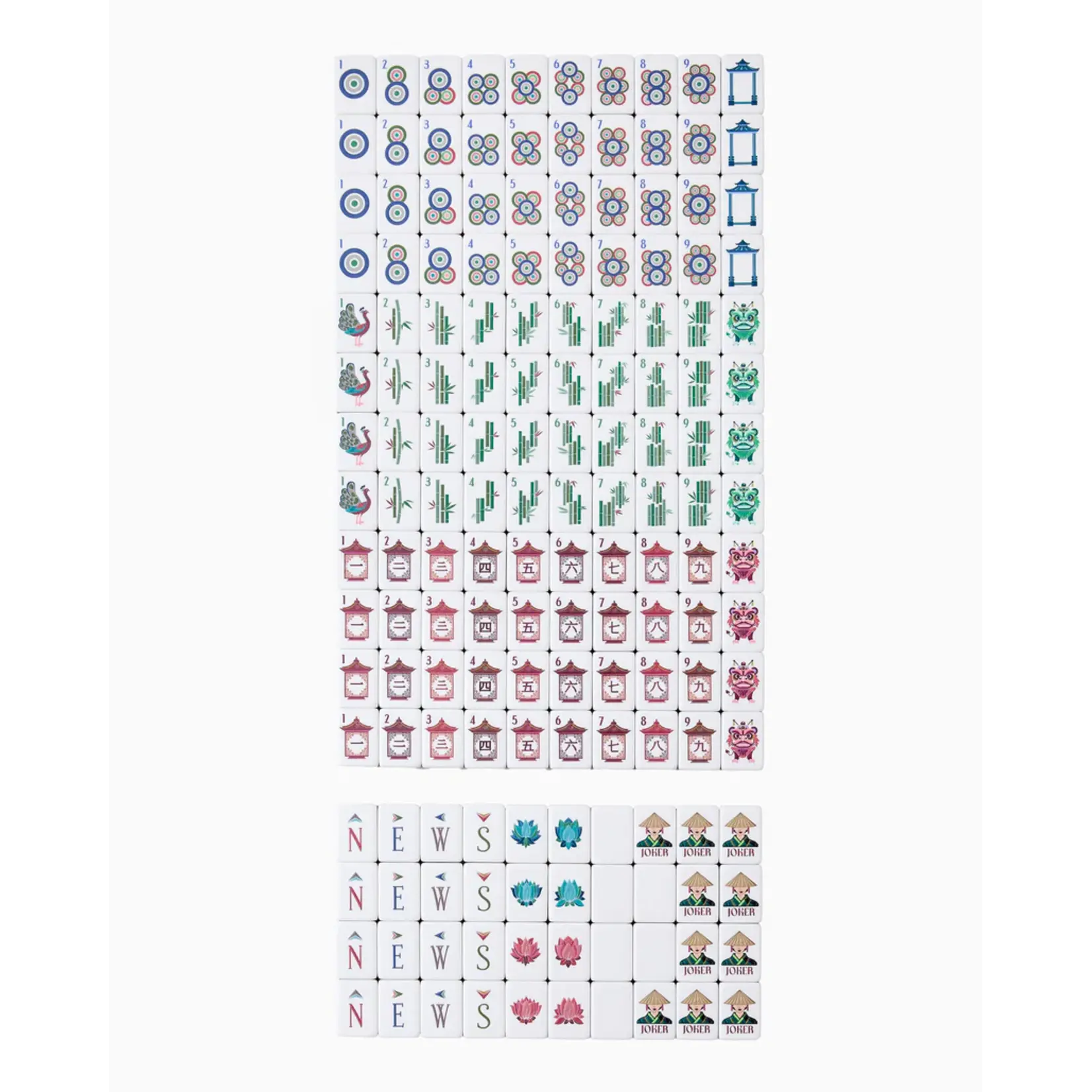 Oh My Mahjong Drake Mahjong Tile Set (160 tiles)