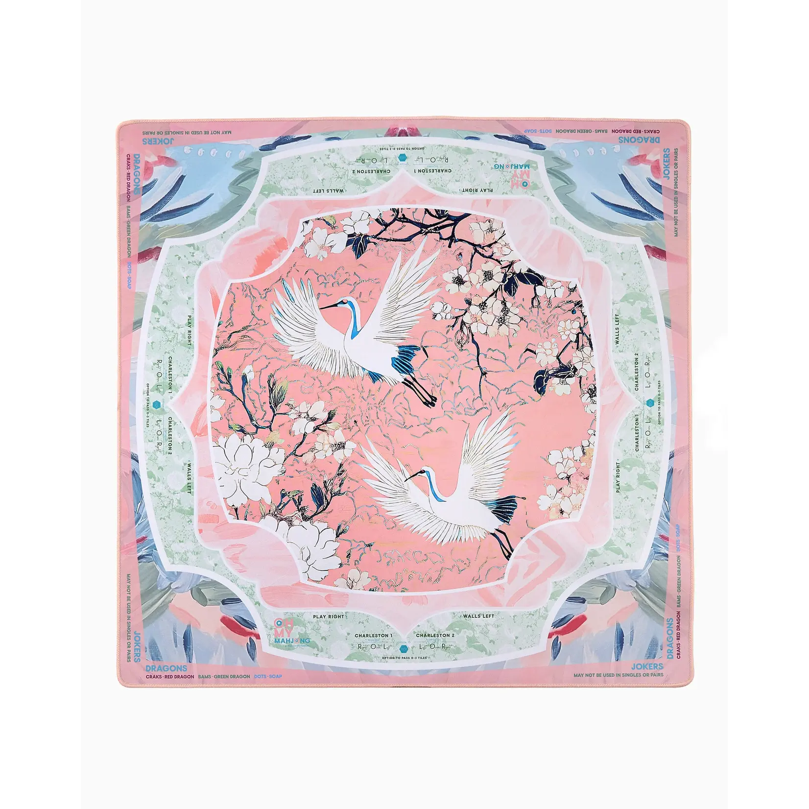 Oh My Mahjong Heron Mahjong Mat in Tube