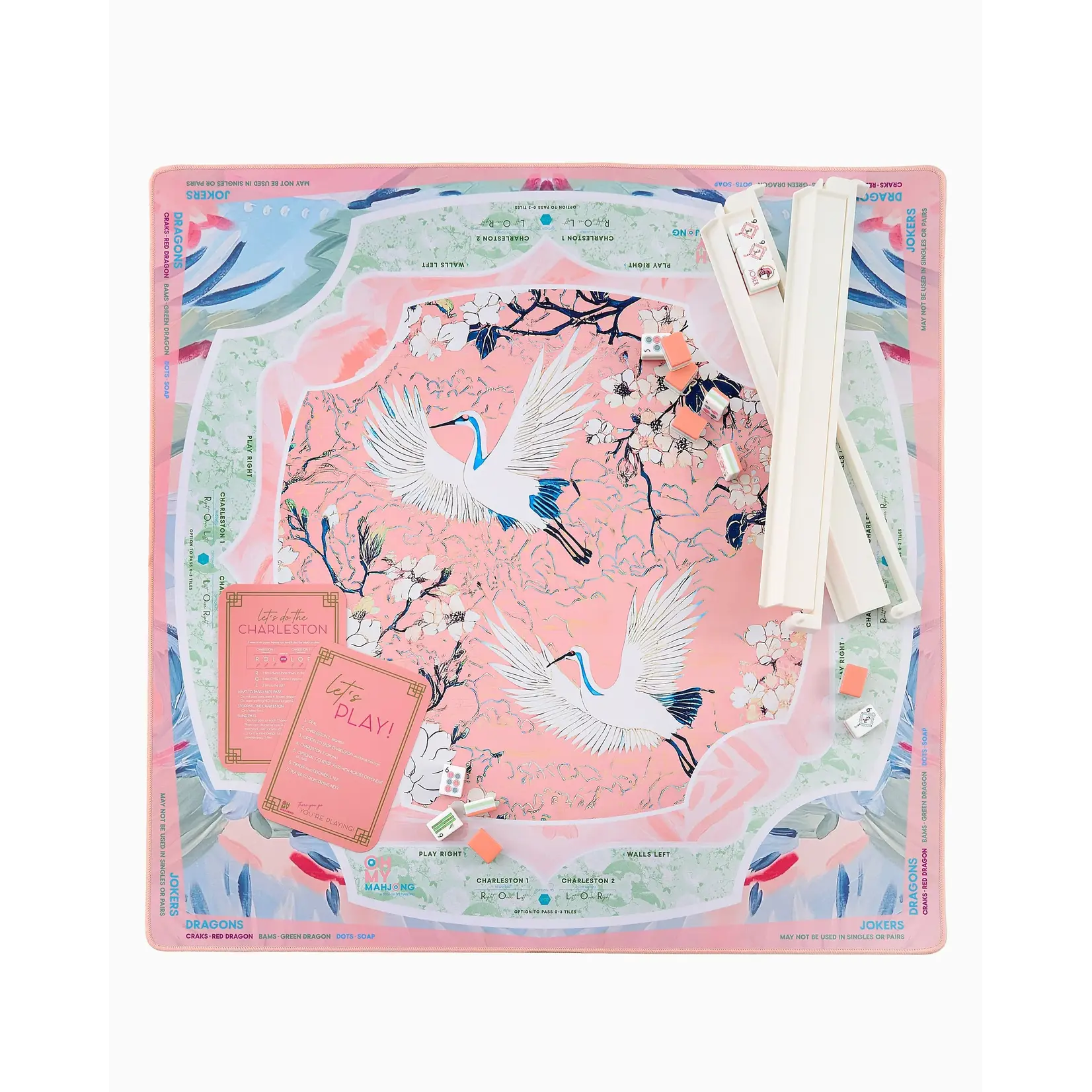 Oh My Mahjong Heron Mahjong Mat in Tube