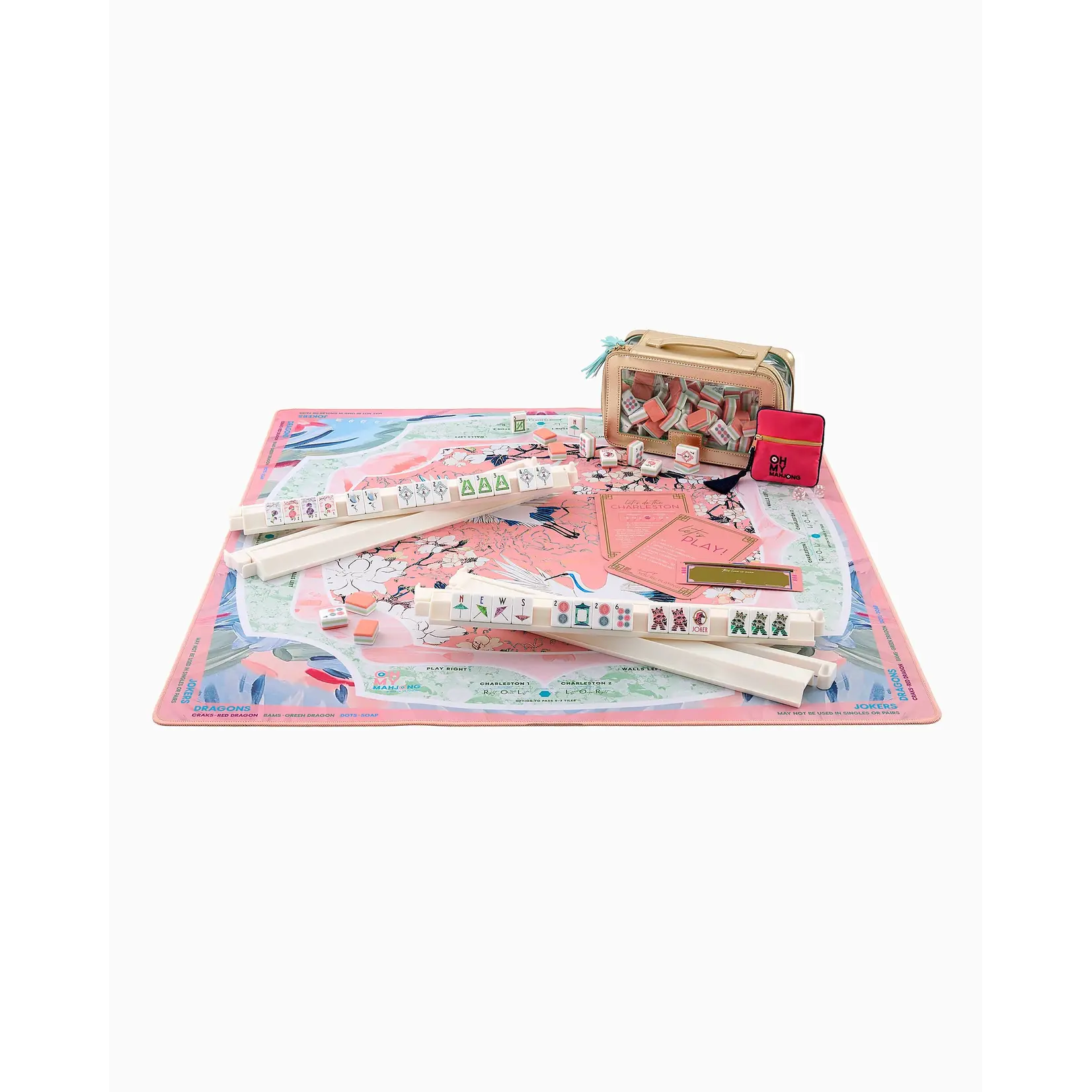 Oh My Mahjong Heron Mahjong Mat in Tube