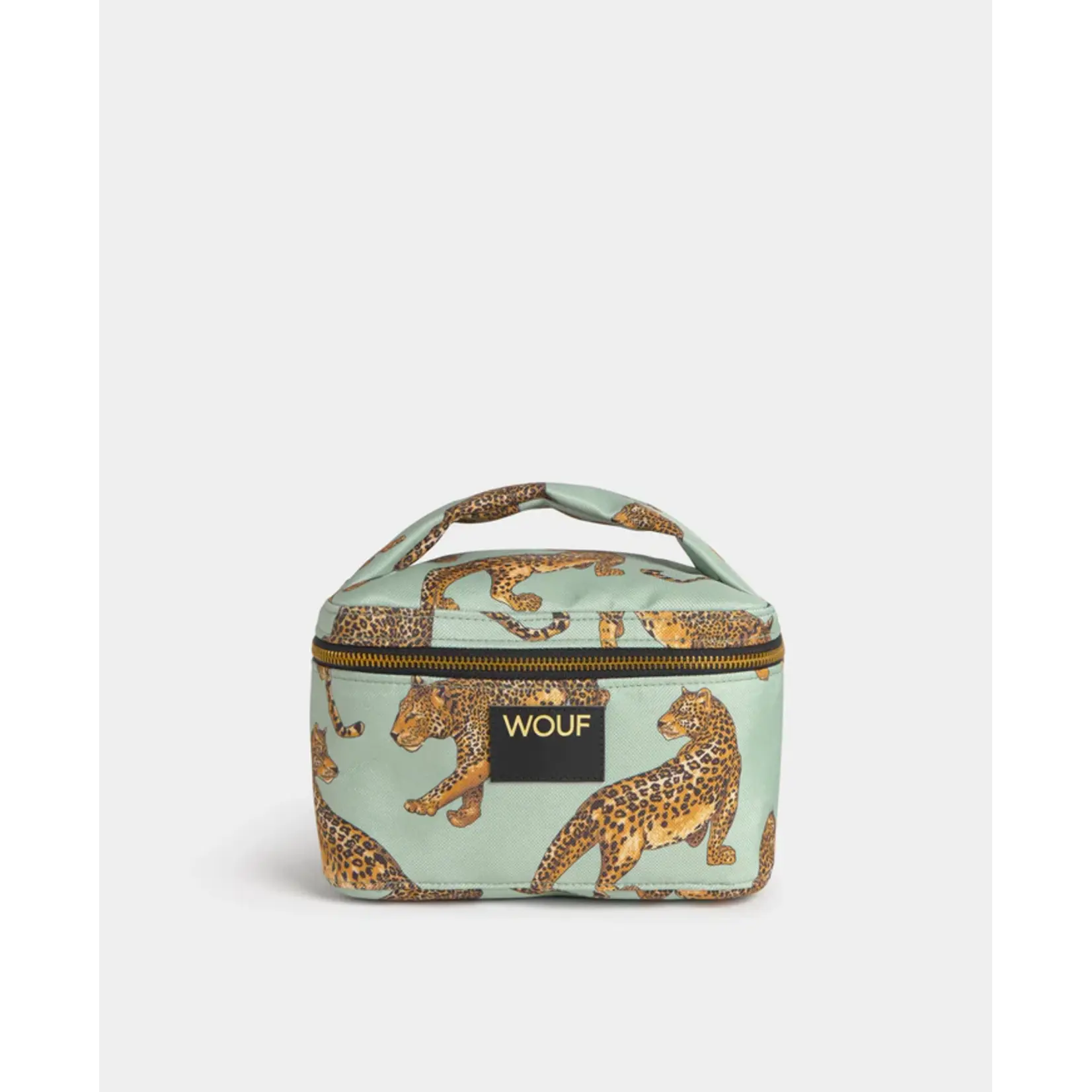 Wouf Vanity Bag Emerald Leopard