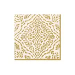 Caspari Annika Ivory/Gold Cocktail Napkin
