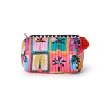 Two's Company Beldi Multi Print Quilted Cosmetic and Accessory Bags Medium