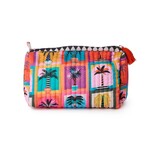 Two's Company Beldi Multi Print Quilted Cosmetic and Accessory Bags Large