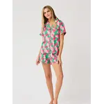 Mary Square Orchid Reverie Green Charlotte Short Set