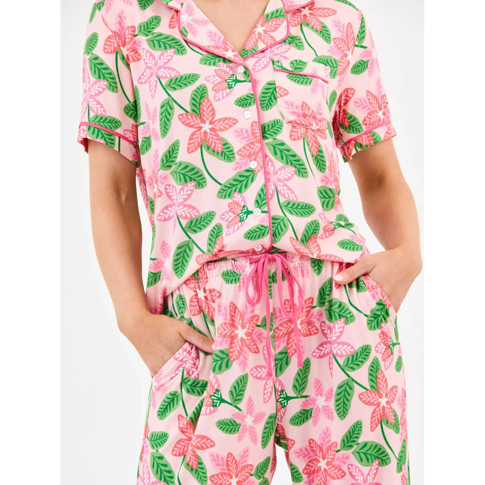 Mary Square Island Muse Pink Charlotte Pant Set