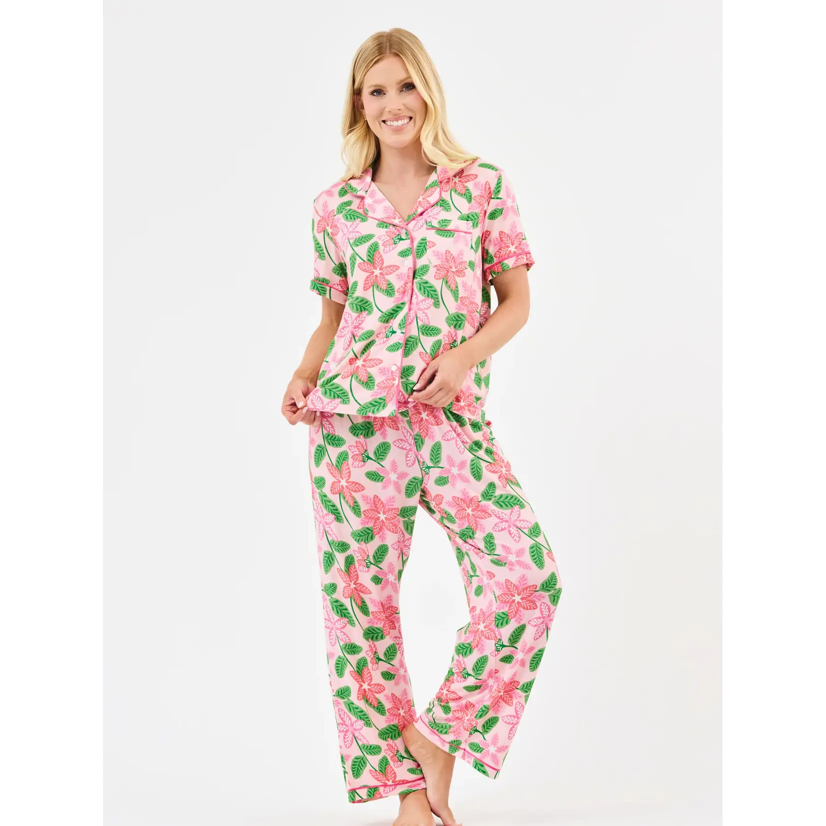 Mary Square Island Muse Pink Charlotte Pant Set