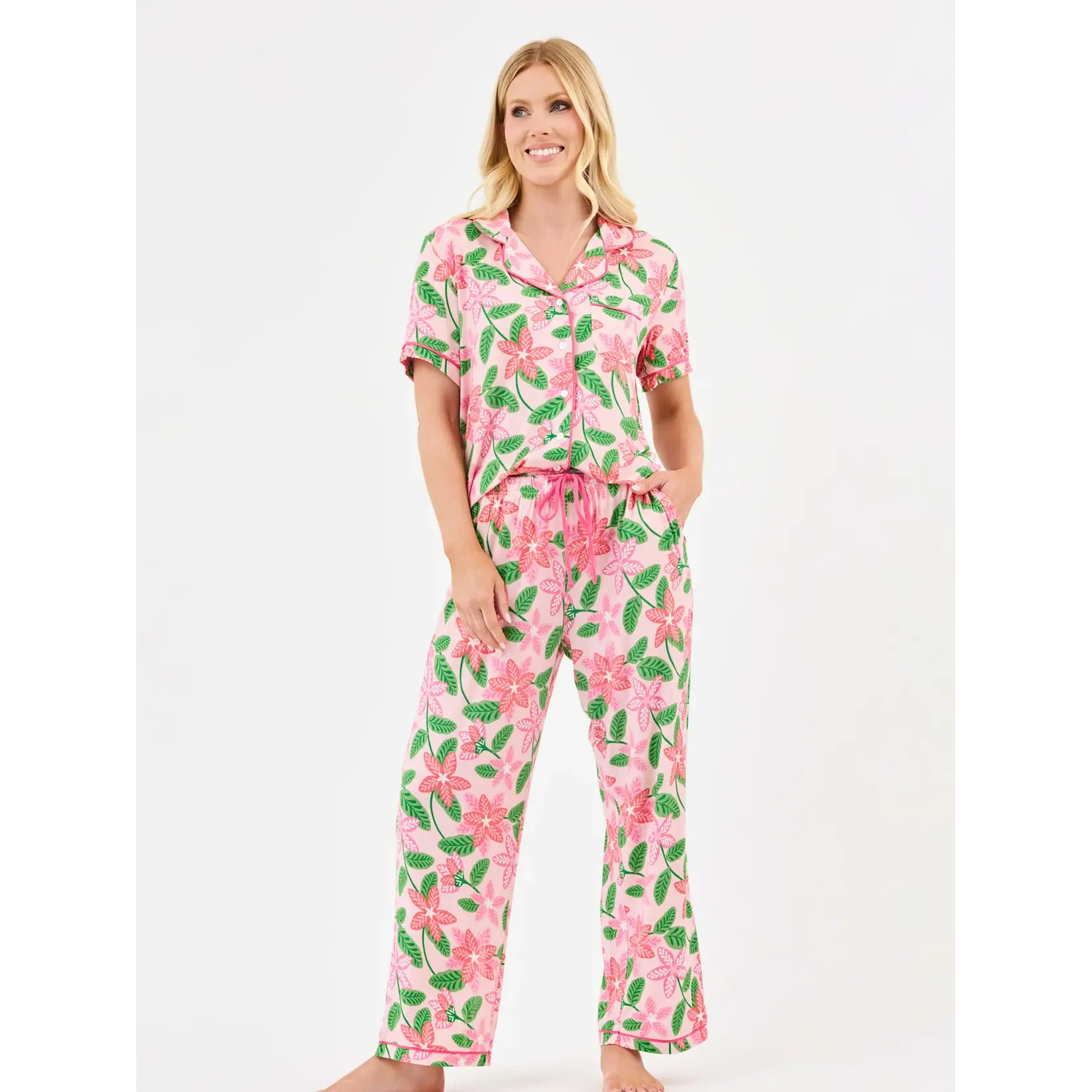 Mary Square Island Muse Pink Charlotte Pant Set
