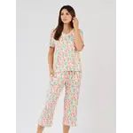 Mary Square Calypso Beat-Multi Alli Cropped Pant Set