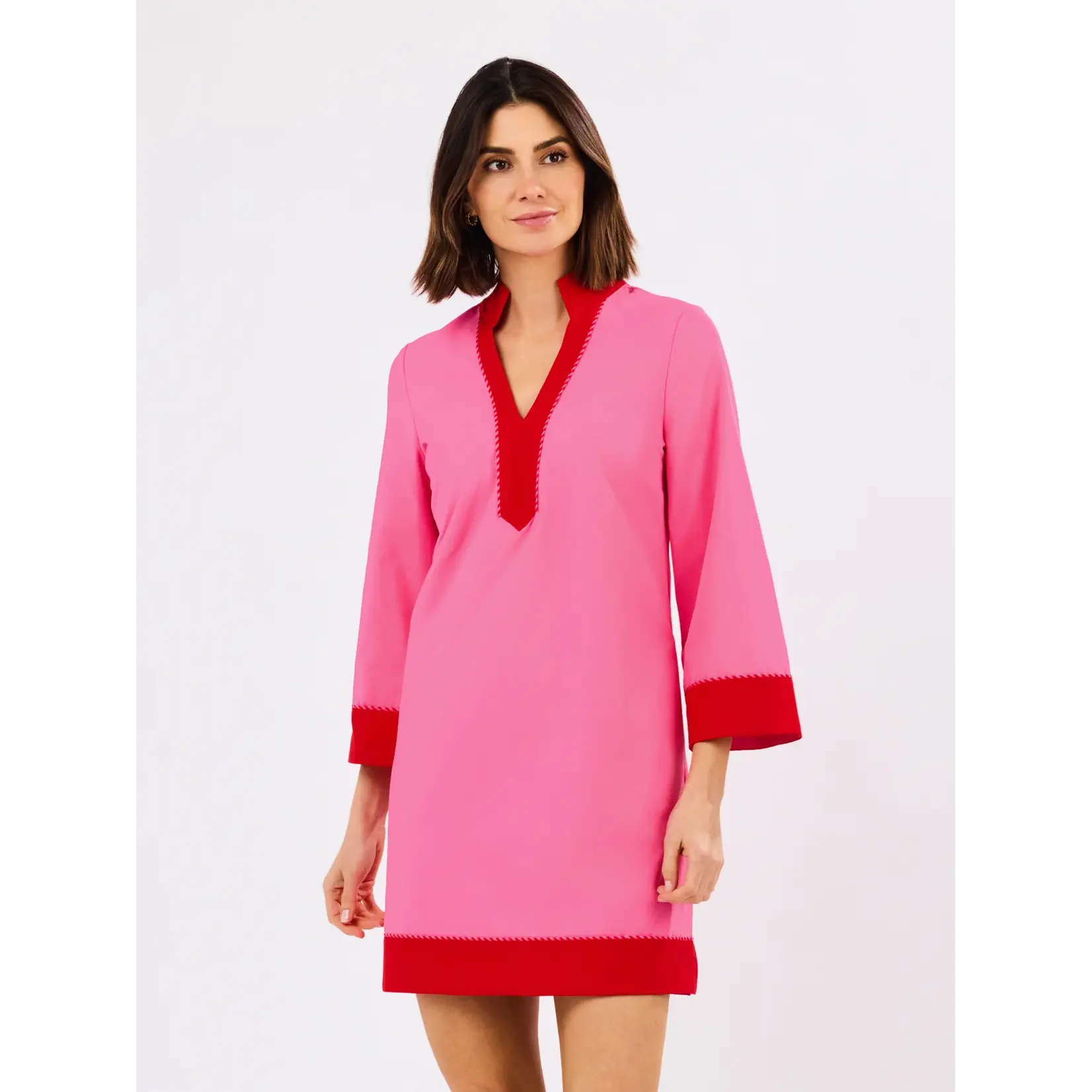 Mary Square Brenda Pink/Red Dress