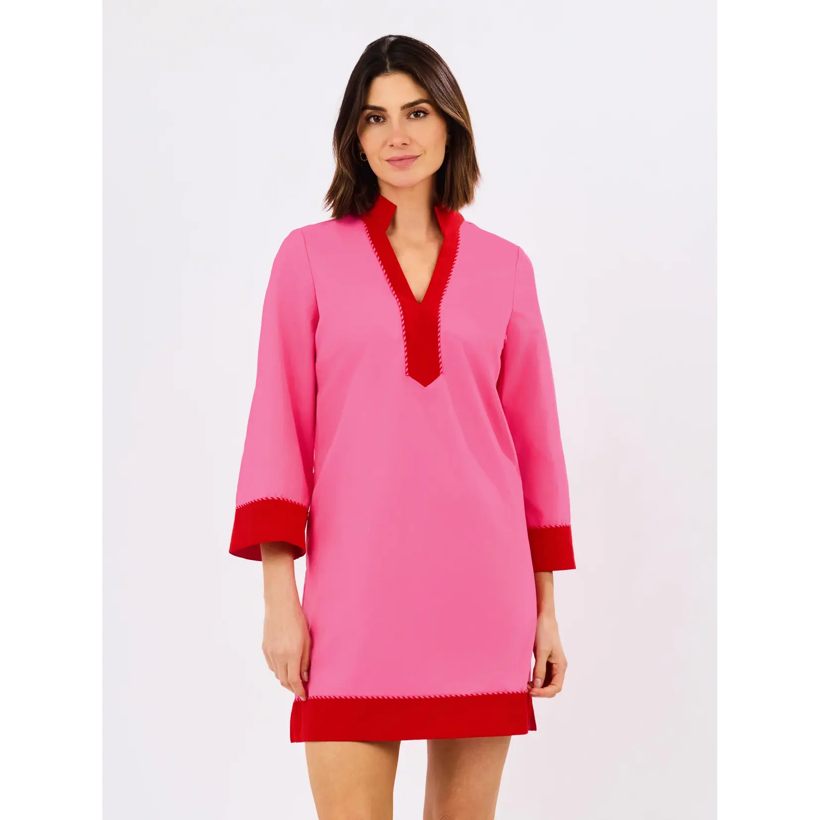 Mary Square Brenda Pink/Red Dress