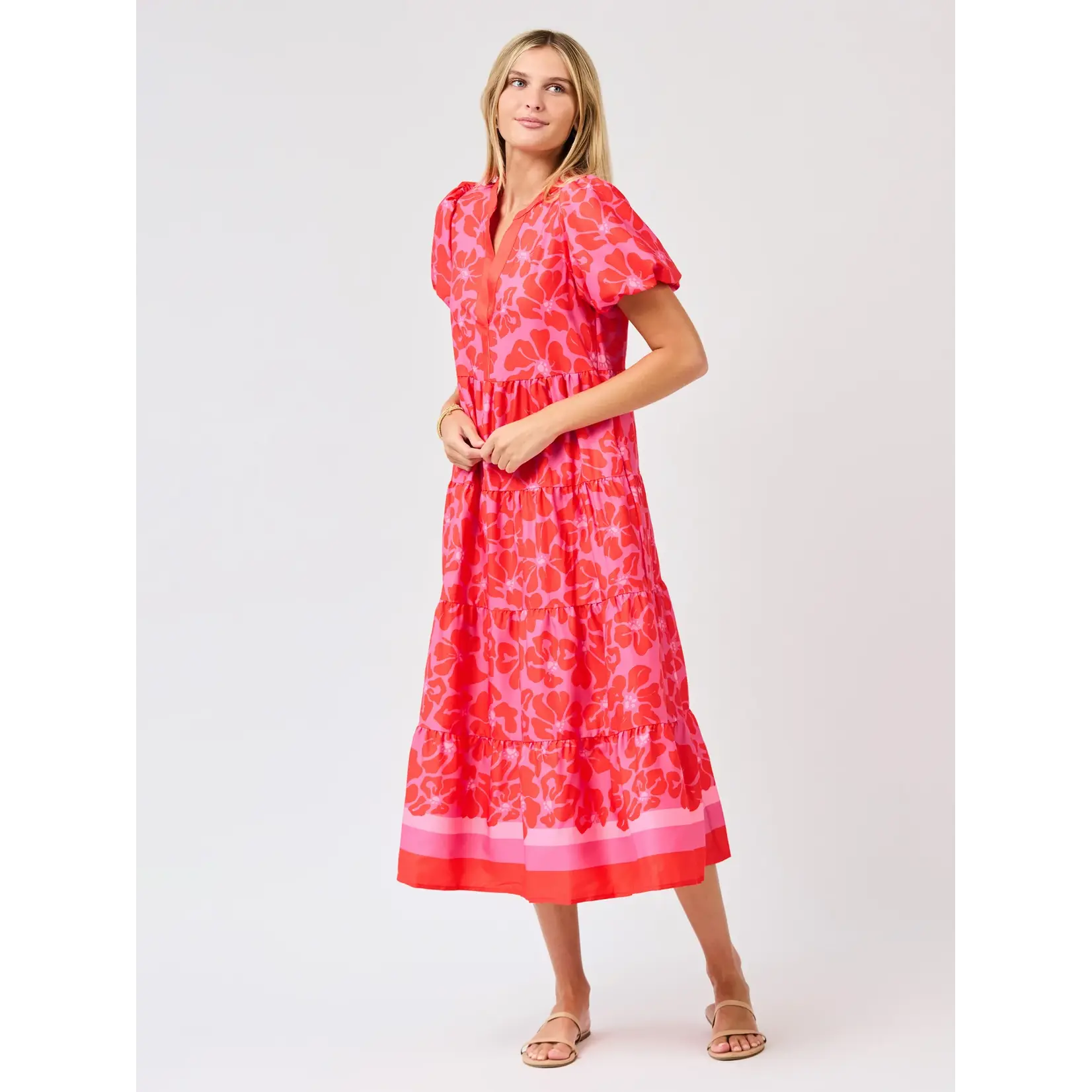 Mary Square Kinsley Garden Samba Pink Dress