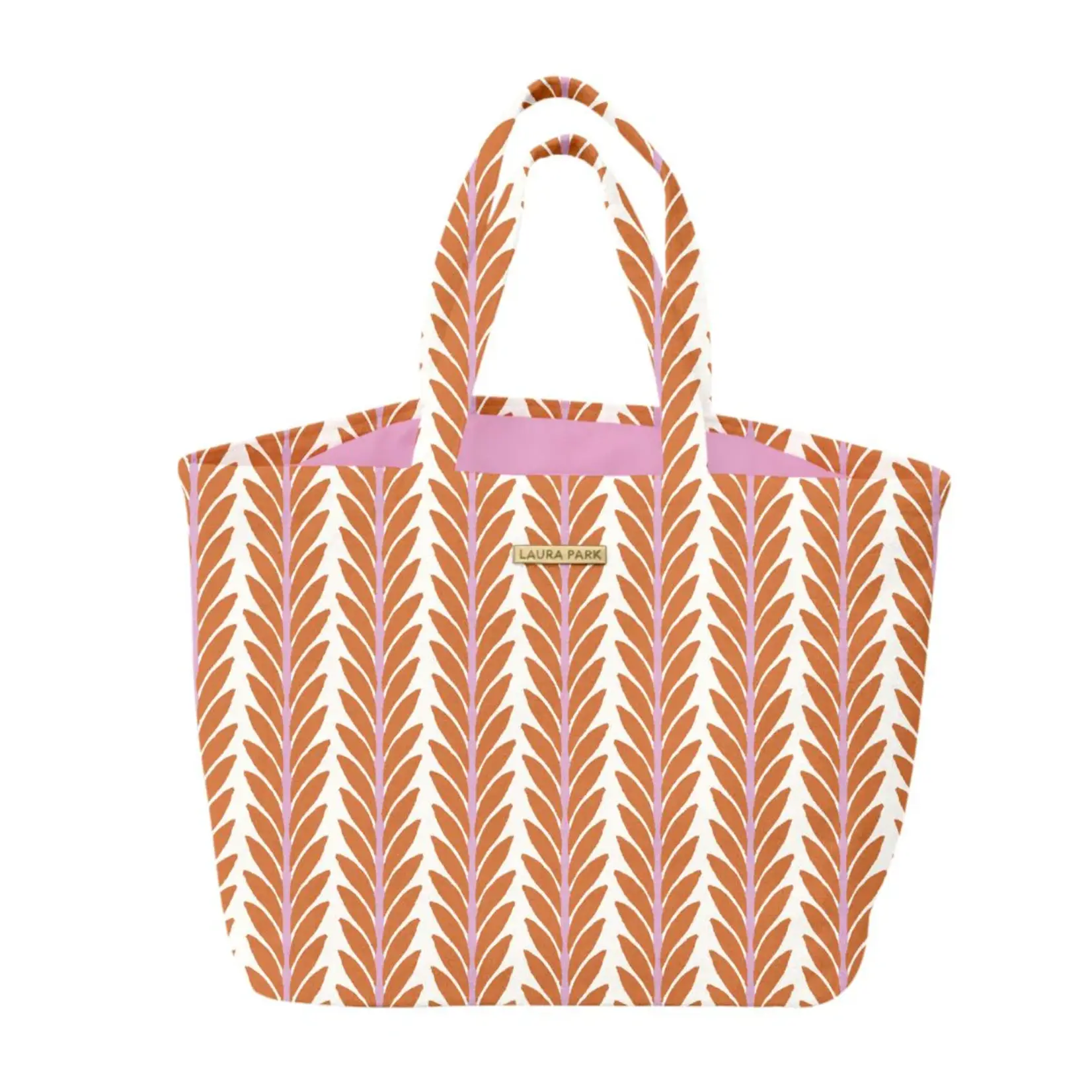 Laura Park Terry Beach Tote Frond Orange