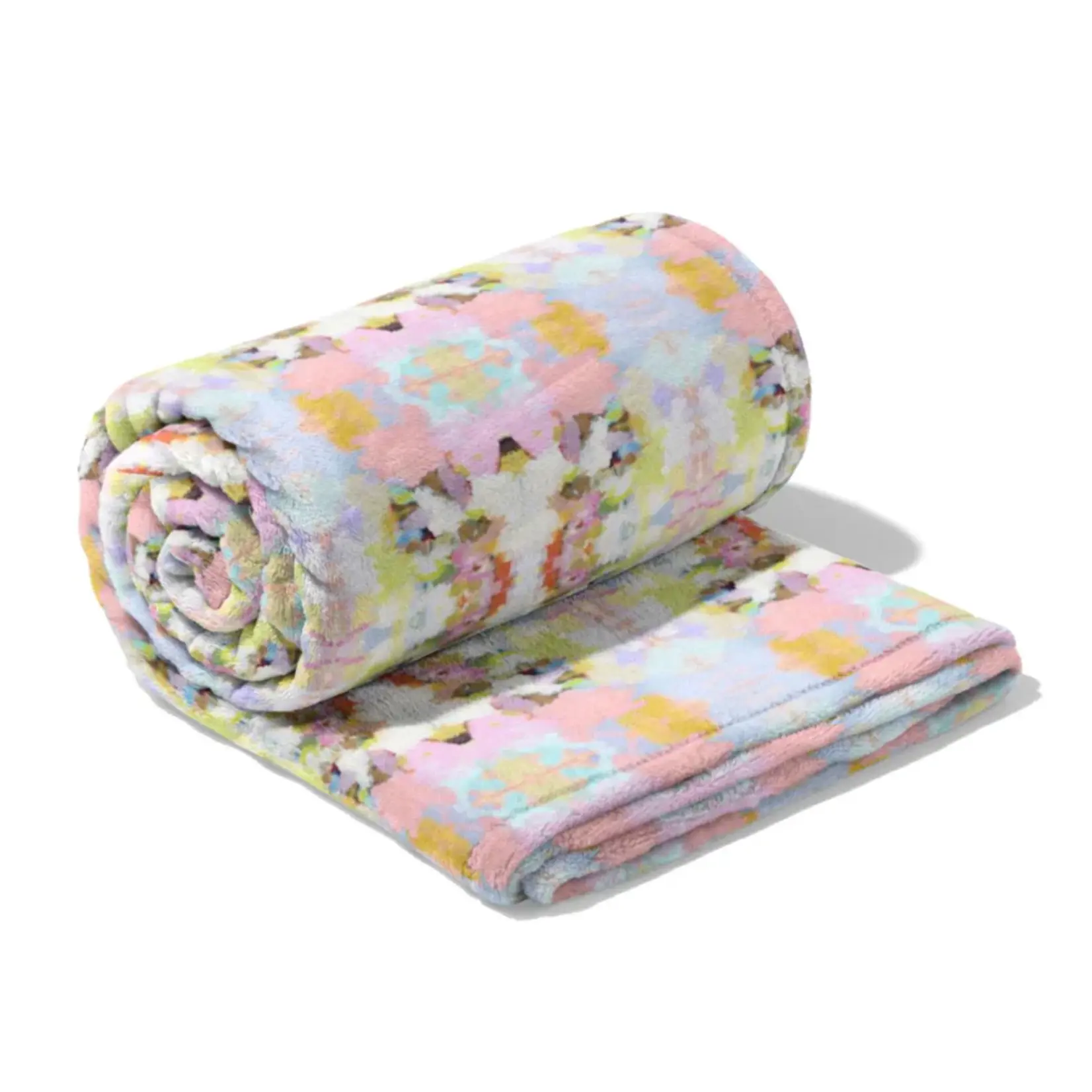 Laura Park Laura Park Fleece Blanket Brooks Avenue Pink