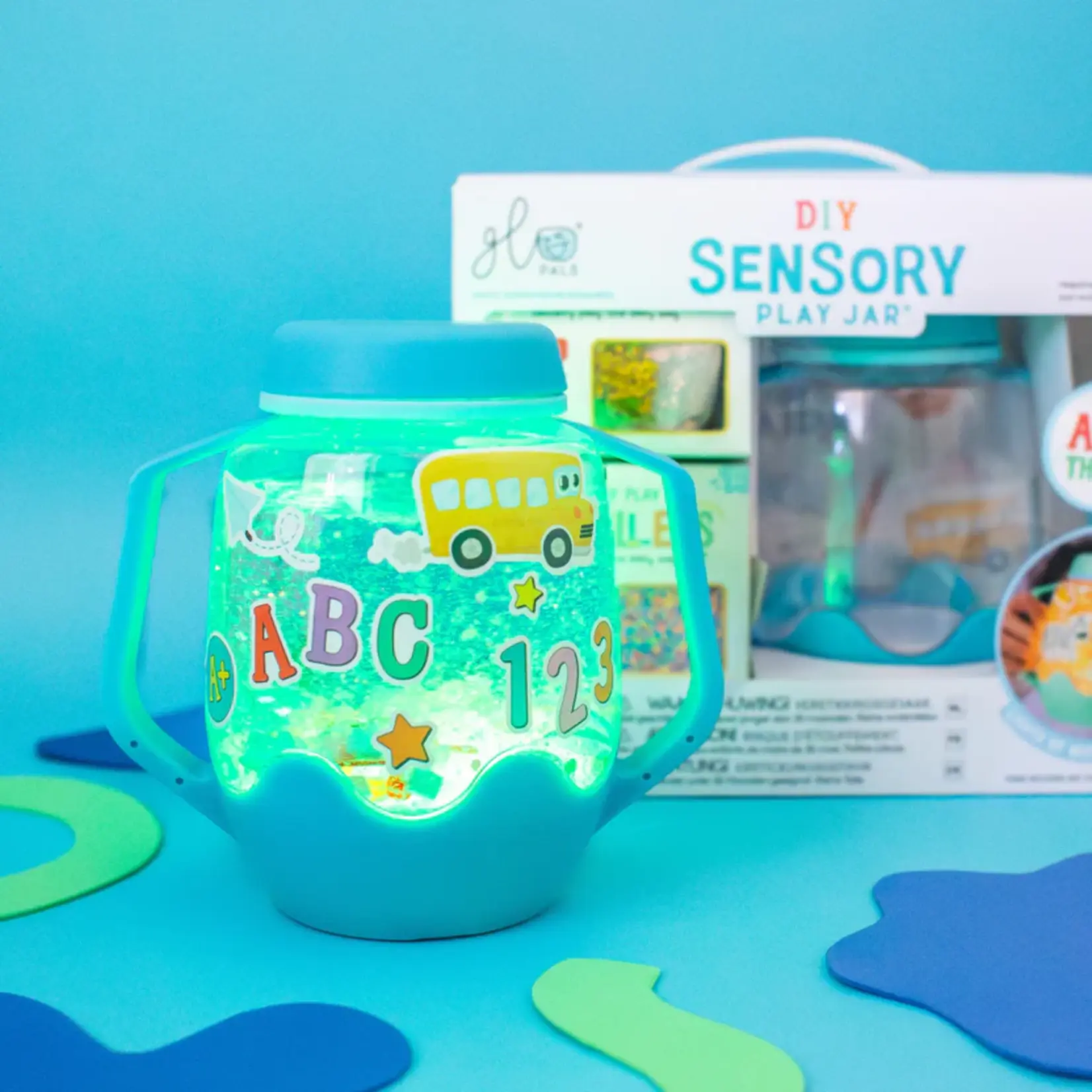 Glo Pals DIY Sensory Play Jar Set: ABC Theme