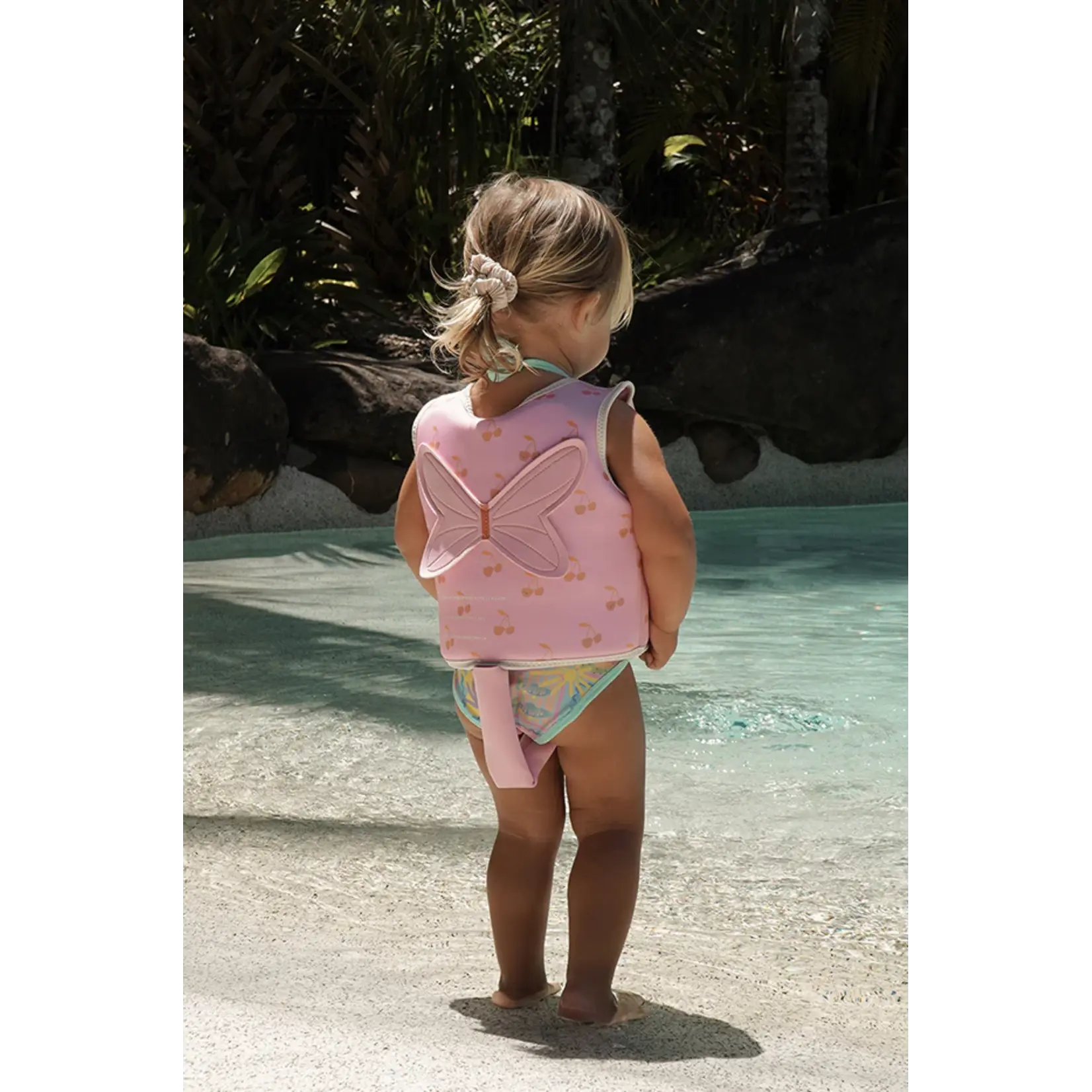 Sunnylife Kids Swim Vest Size 1-2 Cotton Candy Cherry