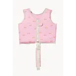 Sunnylife Kids Swim Vest Size 1-2 Cotton Candy Cherry