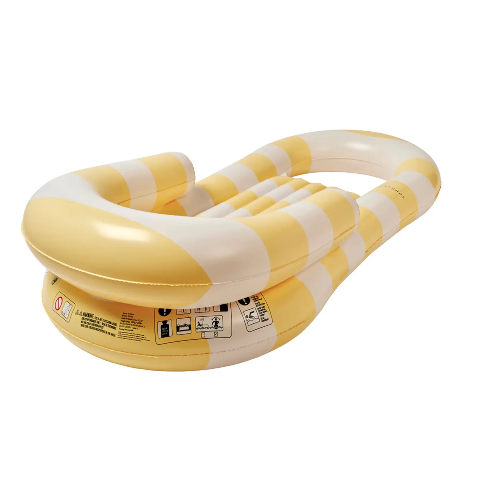 Sunnylife Laze & Lounge La Mer Limon Stripe