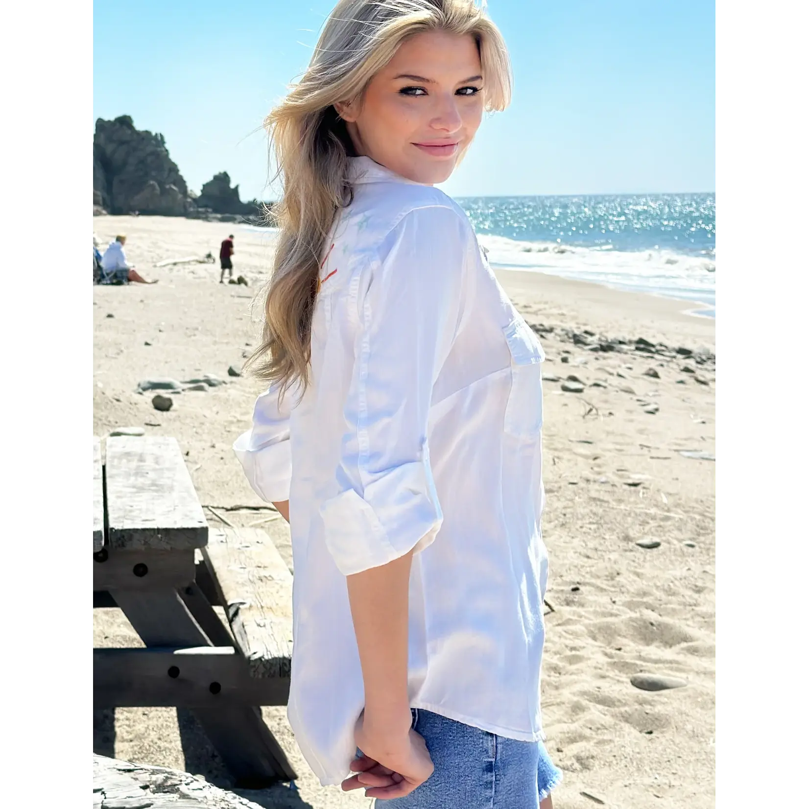 Billy T Hello Sunshine Shirt - White