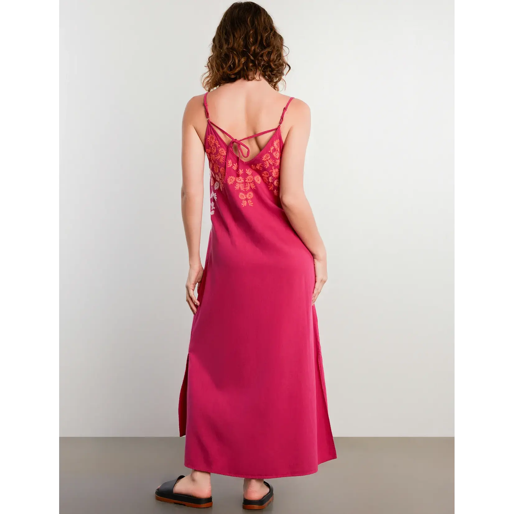 Billy T Flower Garden Slip Dress Very Berry