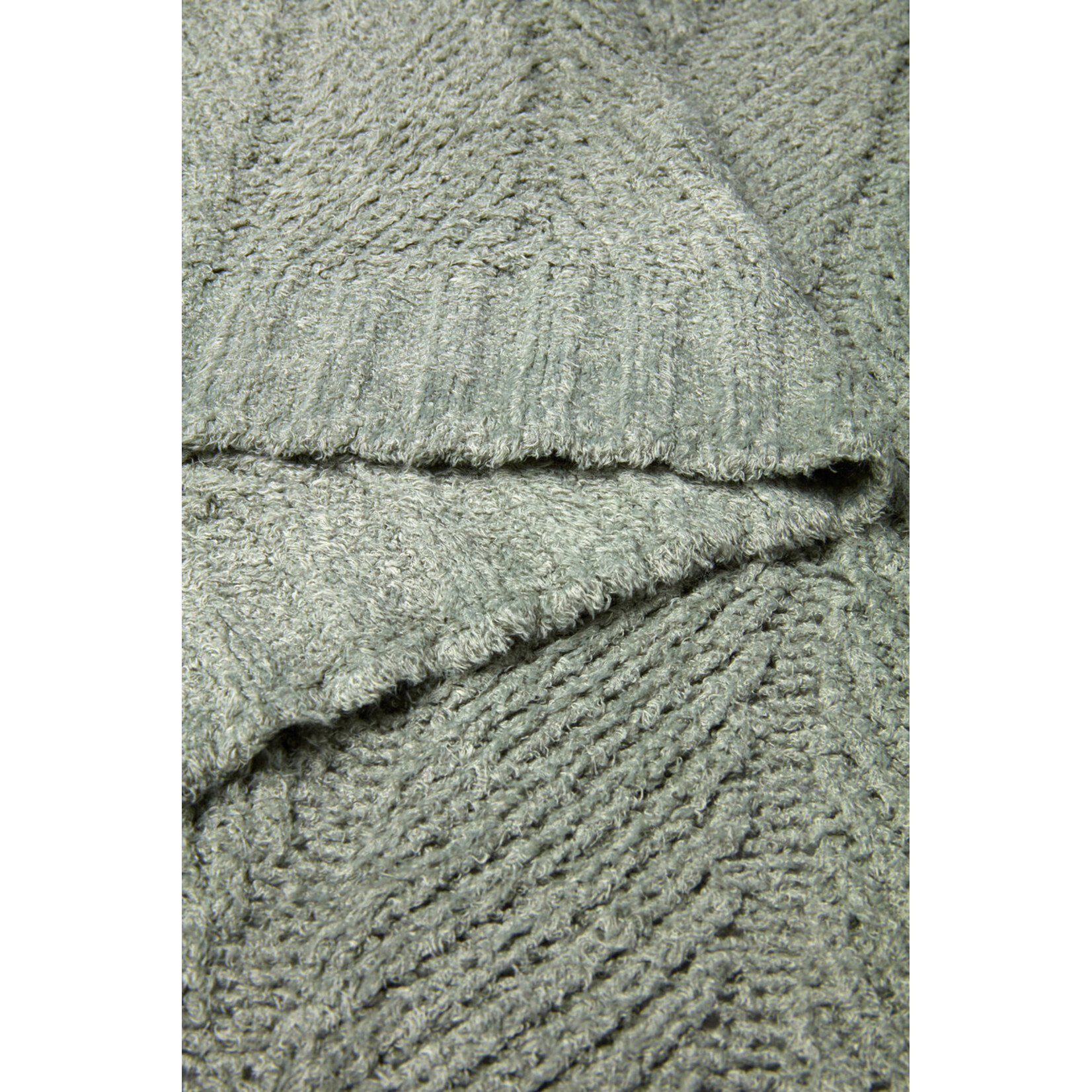 Barefoot Dreams Cozy Shine Herringbone Blanket 45x60 Wave