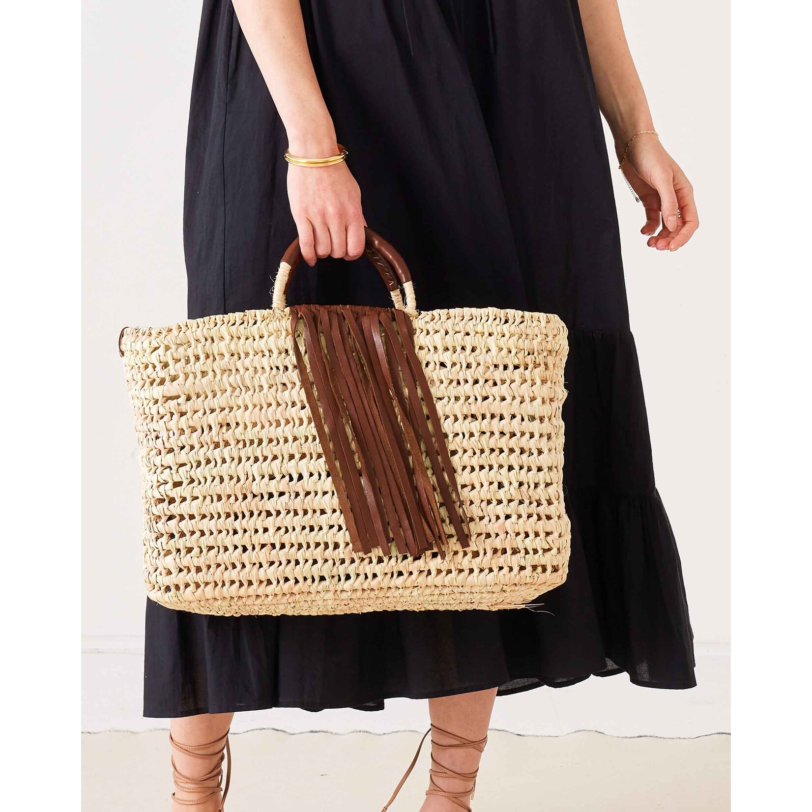 Mersea Bazaar Basket Dark Brown Large