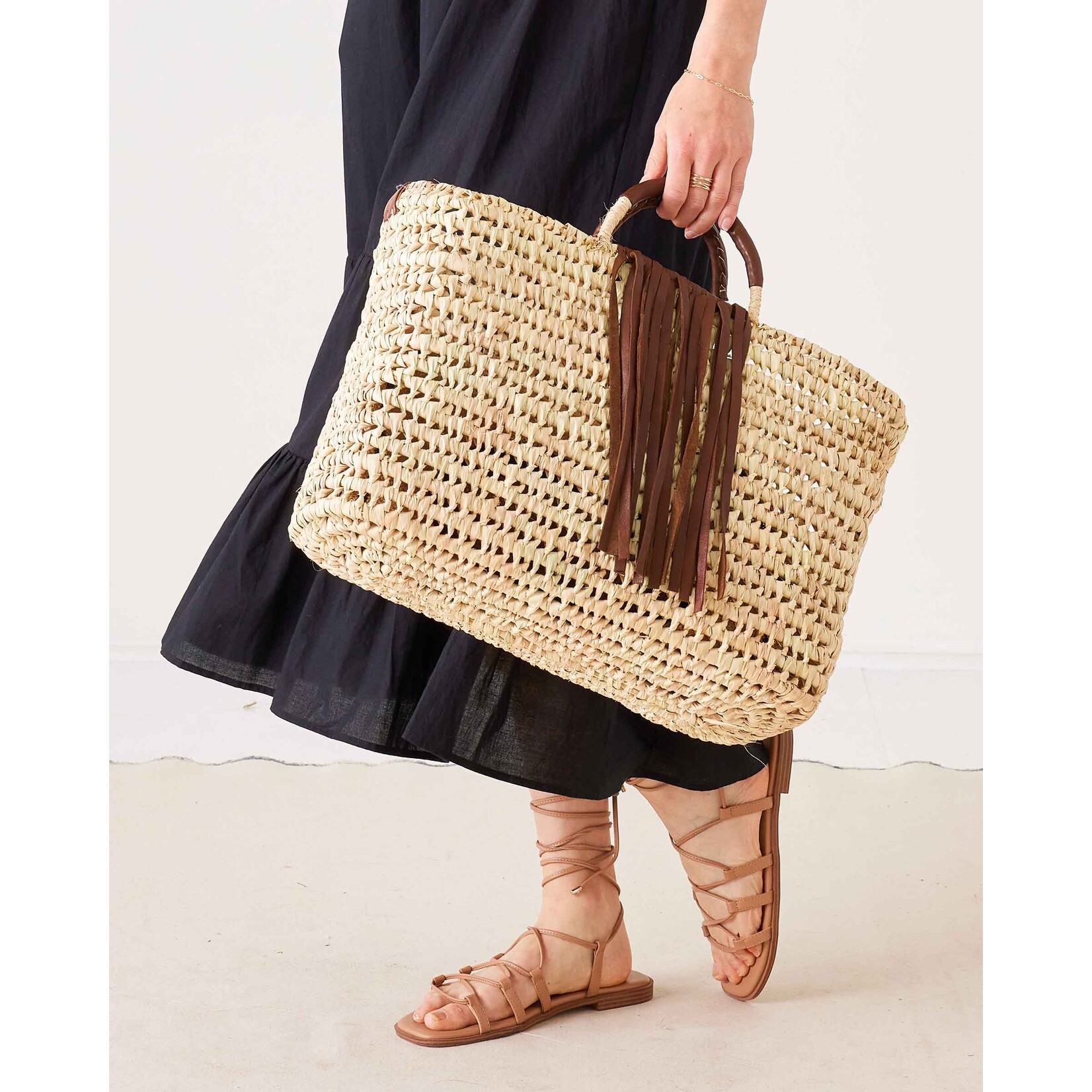 Mersea Bazaar Basket Dark Brown Large