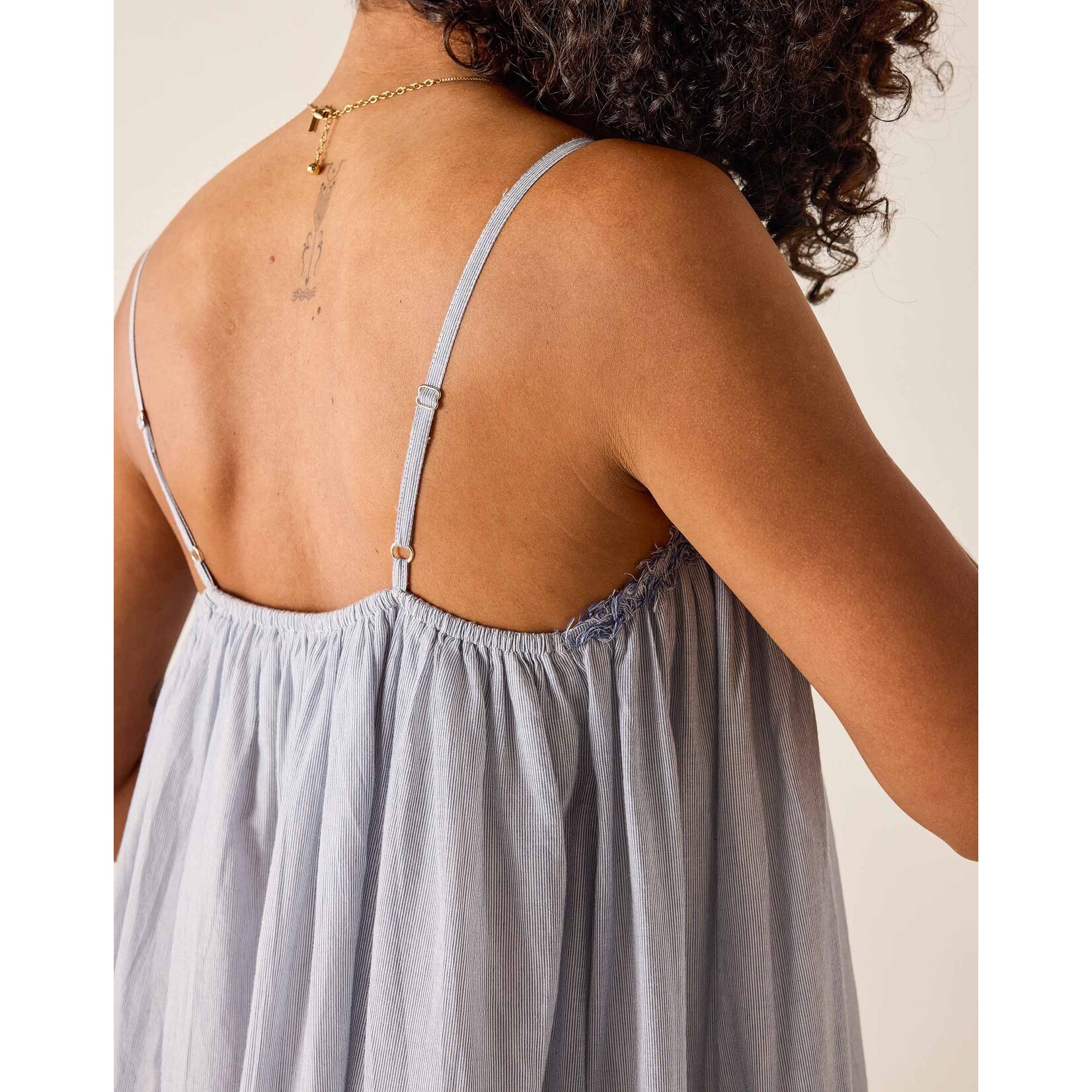Mersea Patio Dress Chambray Stripe O/S