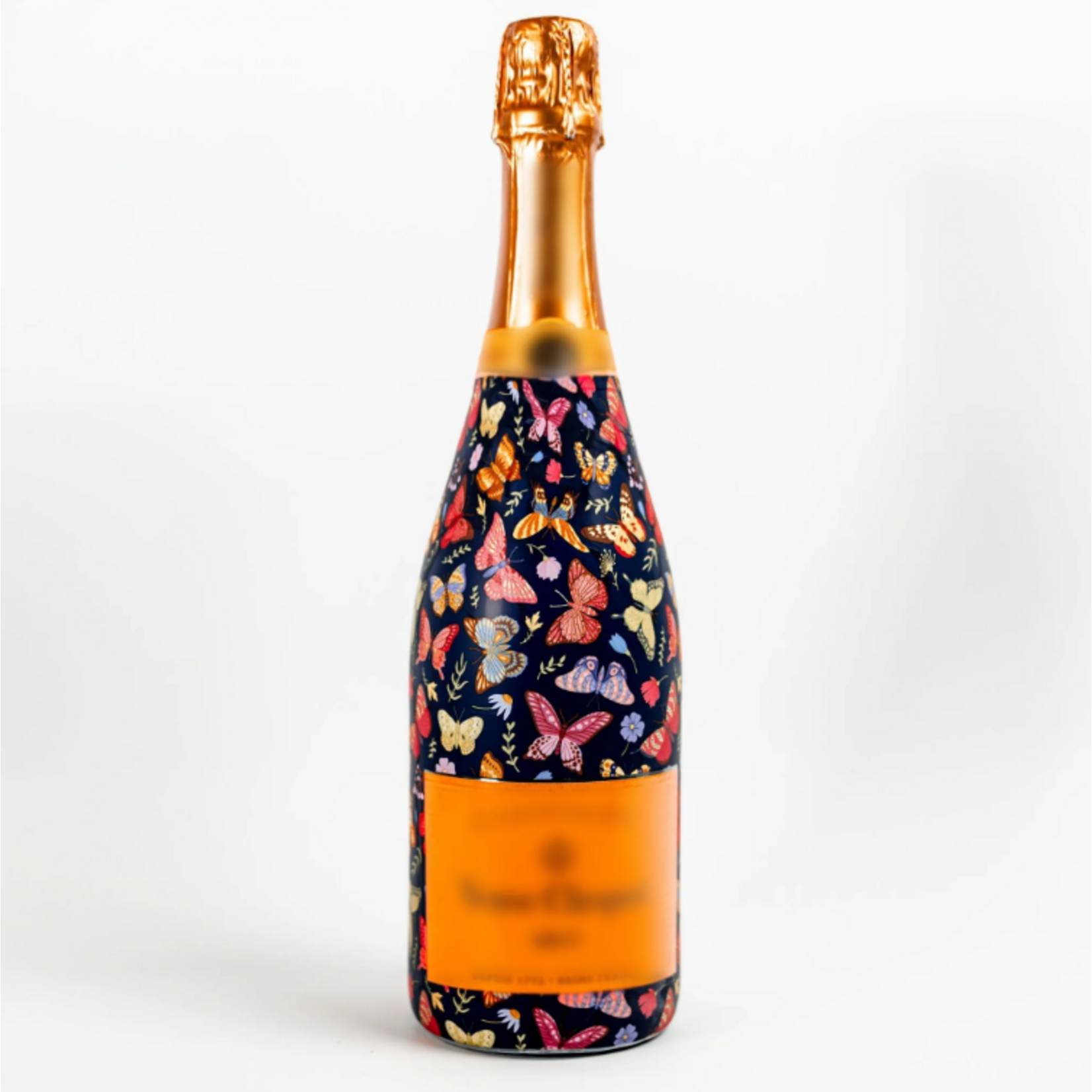Beau Bottles Beau Bottles Midnight Butterfly Garden Champagne Collection - Veuve Edition