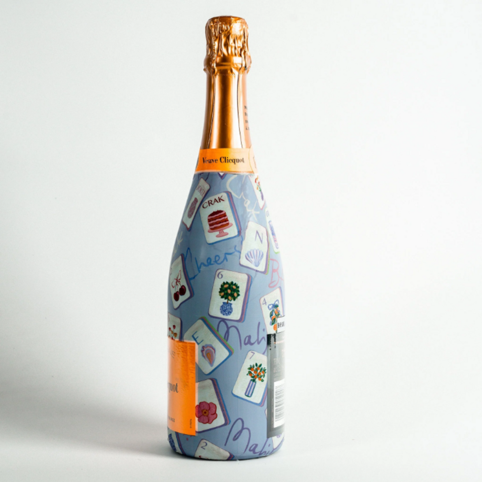 Beau Bottles Beau Bottles Pastel Blue Mahjong Champagne Collection - Veuve Edition