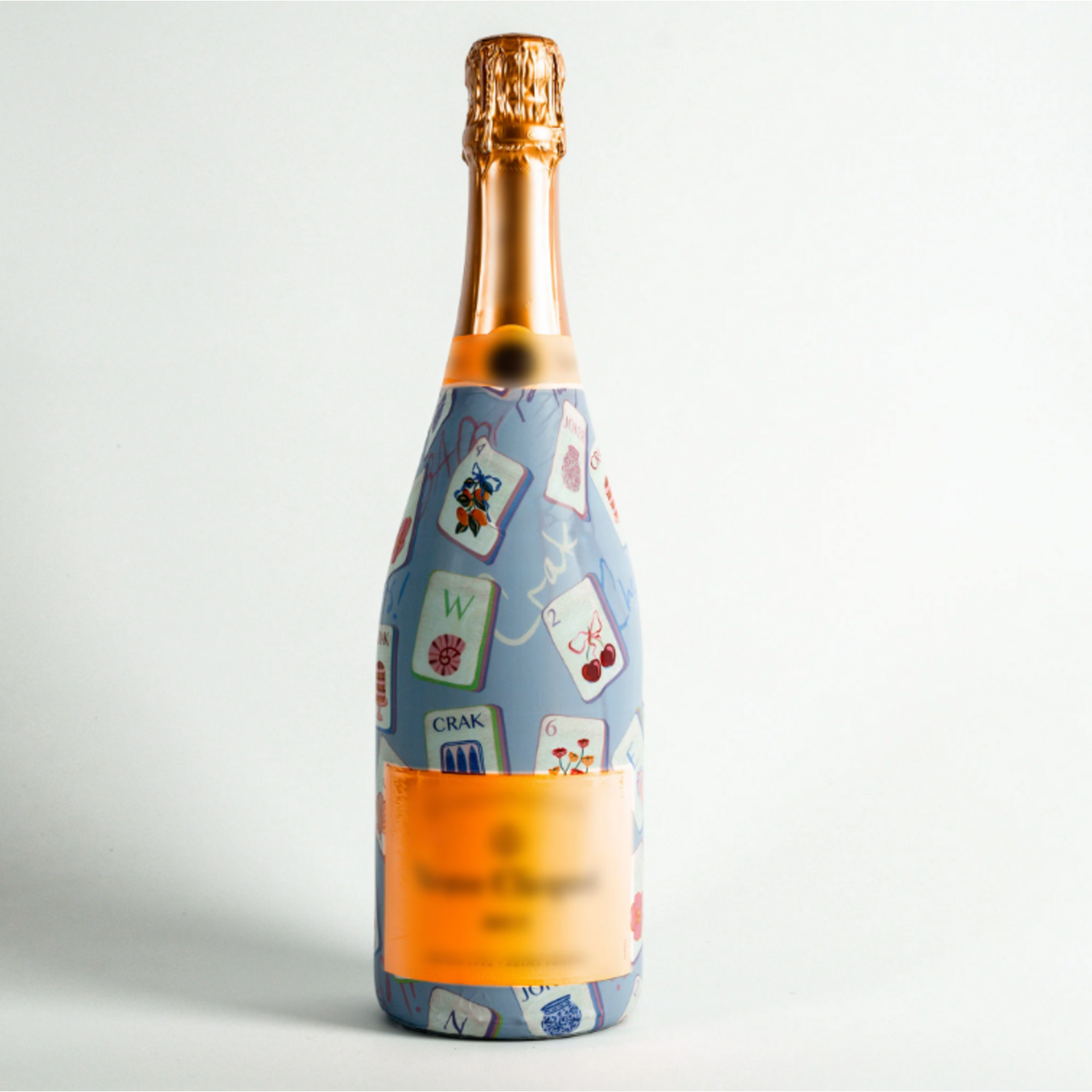 Beau Bottles Beau Bottles Pastel Blue Mahjong Champagne Collection - Veuve Edition