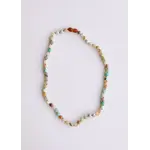 Canyon Leaf Natural Amazonite Gemstone Necklace 13"