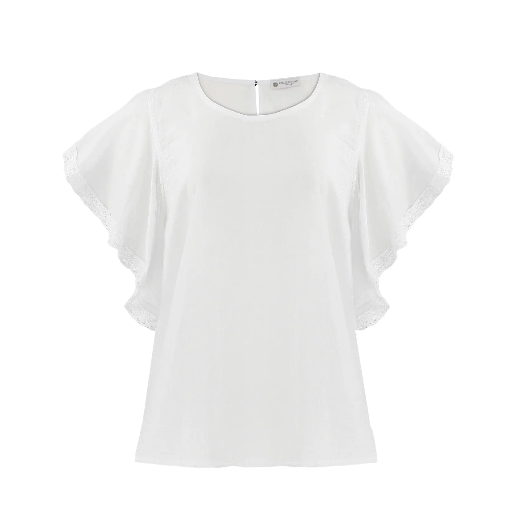 Cobblestone Letizia Cotton Blouse White