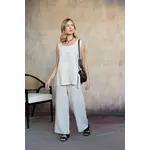 Cobblestone Lenore Linen Pants Light Buff
