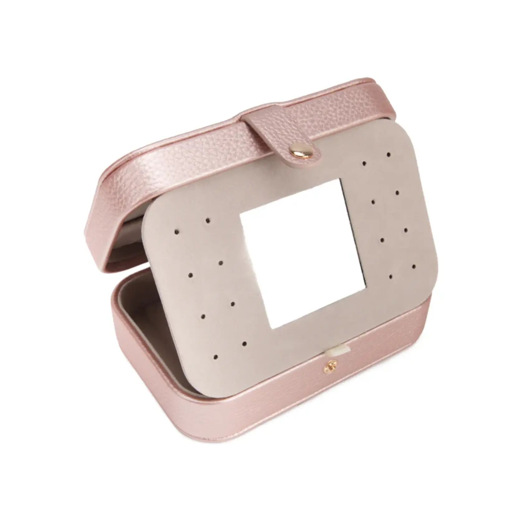Brouk & Co. Leah Quilted Travel Jewelry Organizer Pink