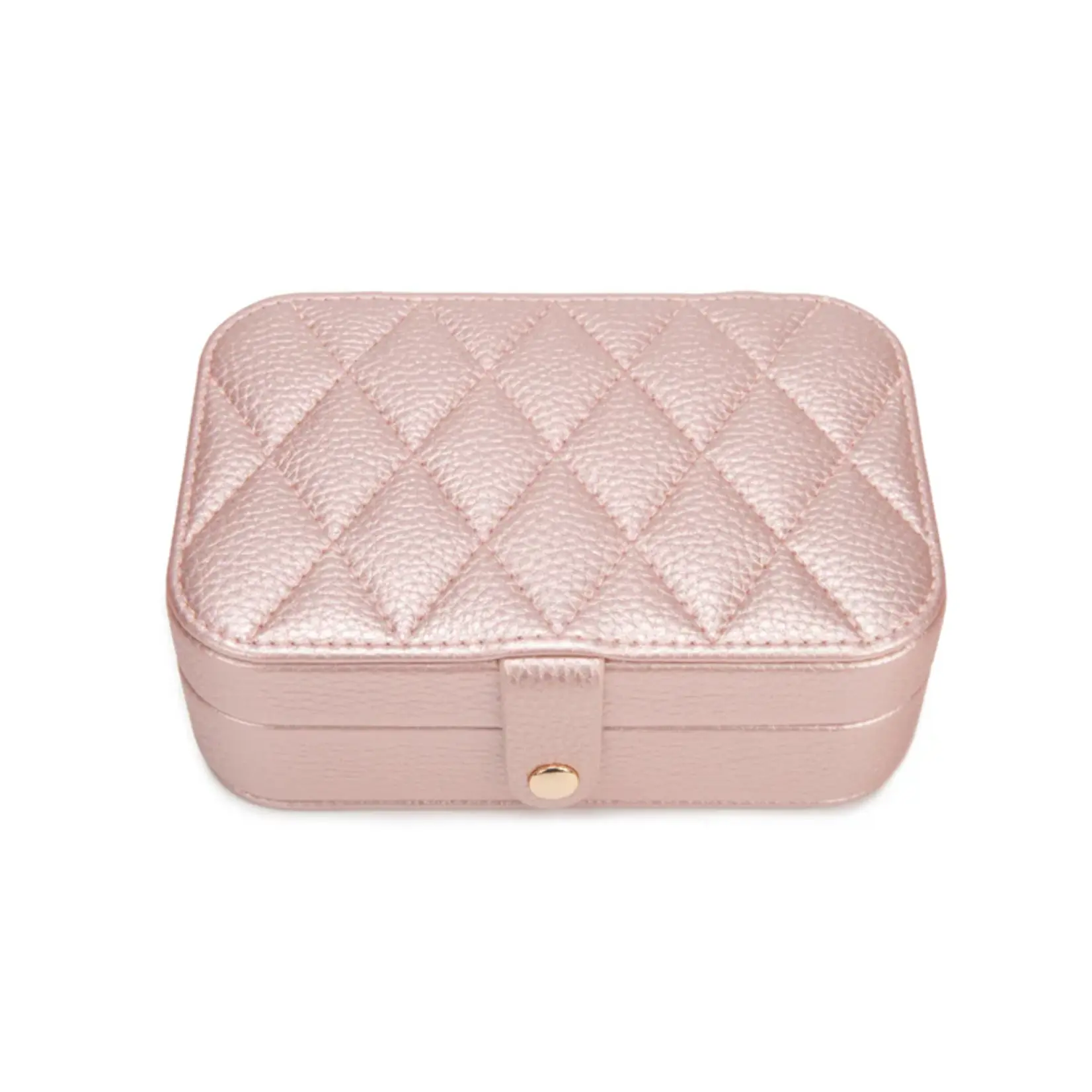 Brouk & Co. Leah Quilted Travel Jewelry Organizer Pink
