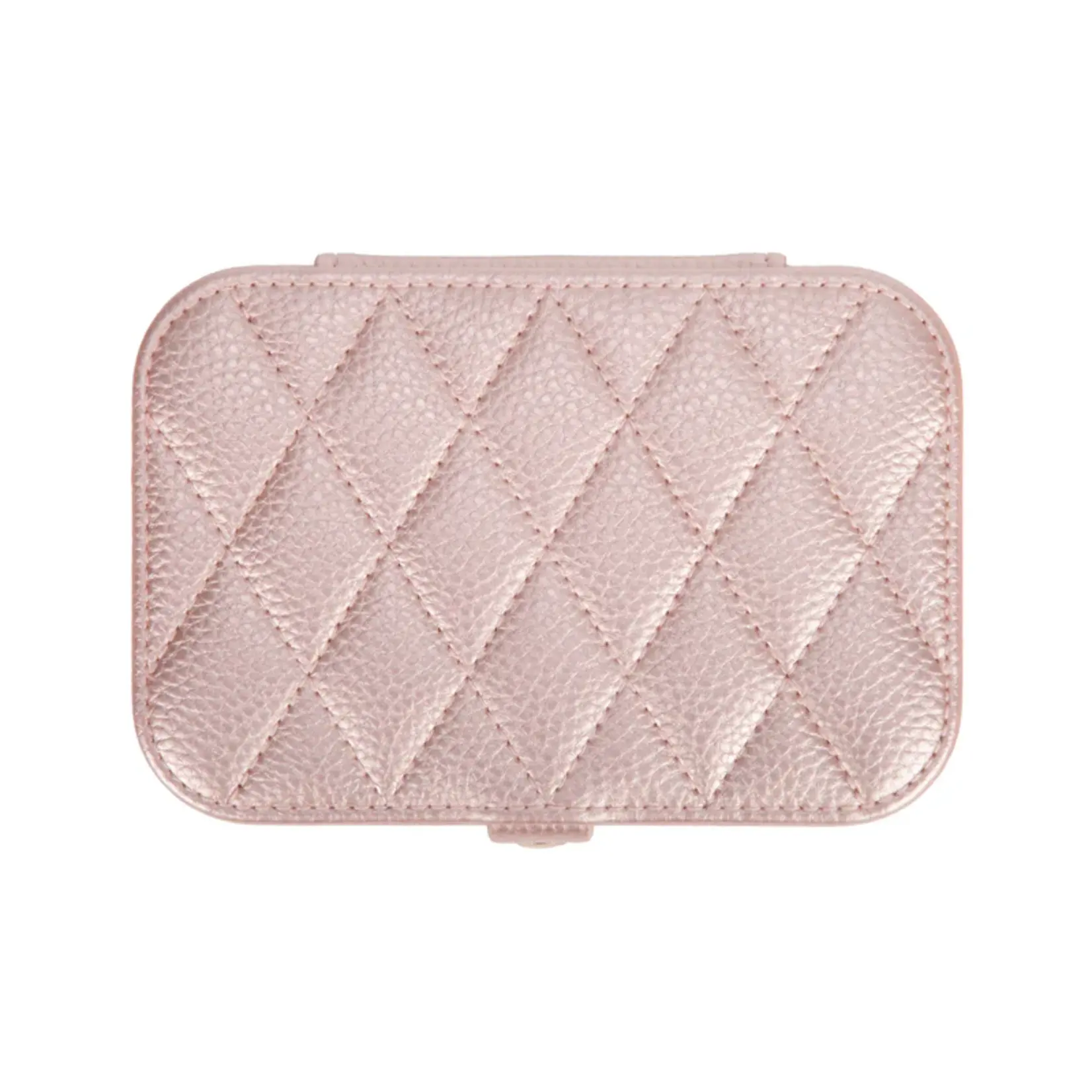 Brouk & Co. Leah Quilted Travel Jewelry Organizer Pink