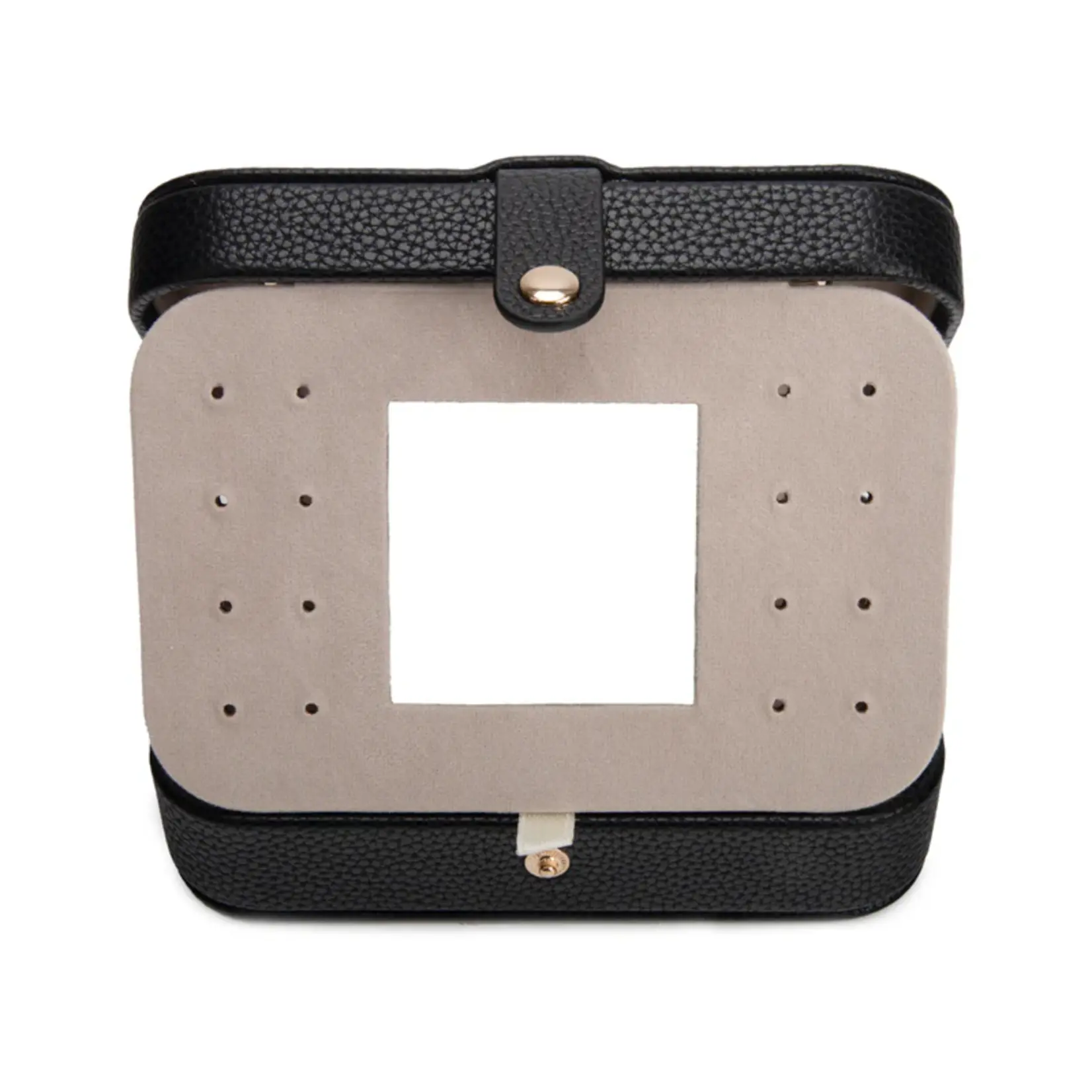 Brouk & Co. Leah Quilted Travel Jewelry Organizer Black