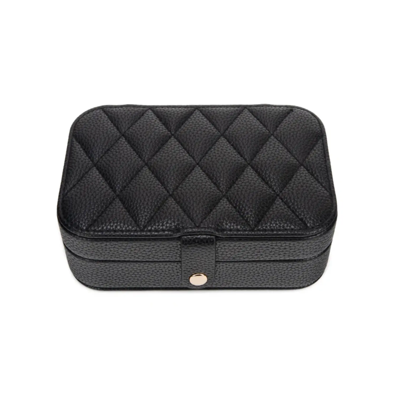 Brouk & Co. Leah Quilted Travel Jewelry Organizer Black
