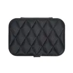 Brouk & Co. Leah Quilted Travel Jewelry Organizer Black