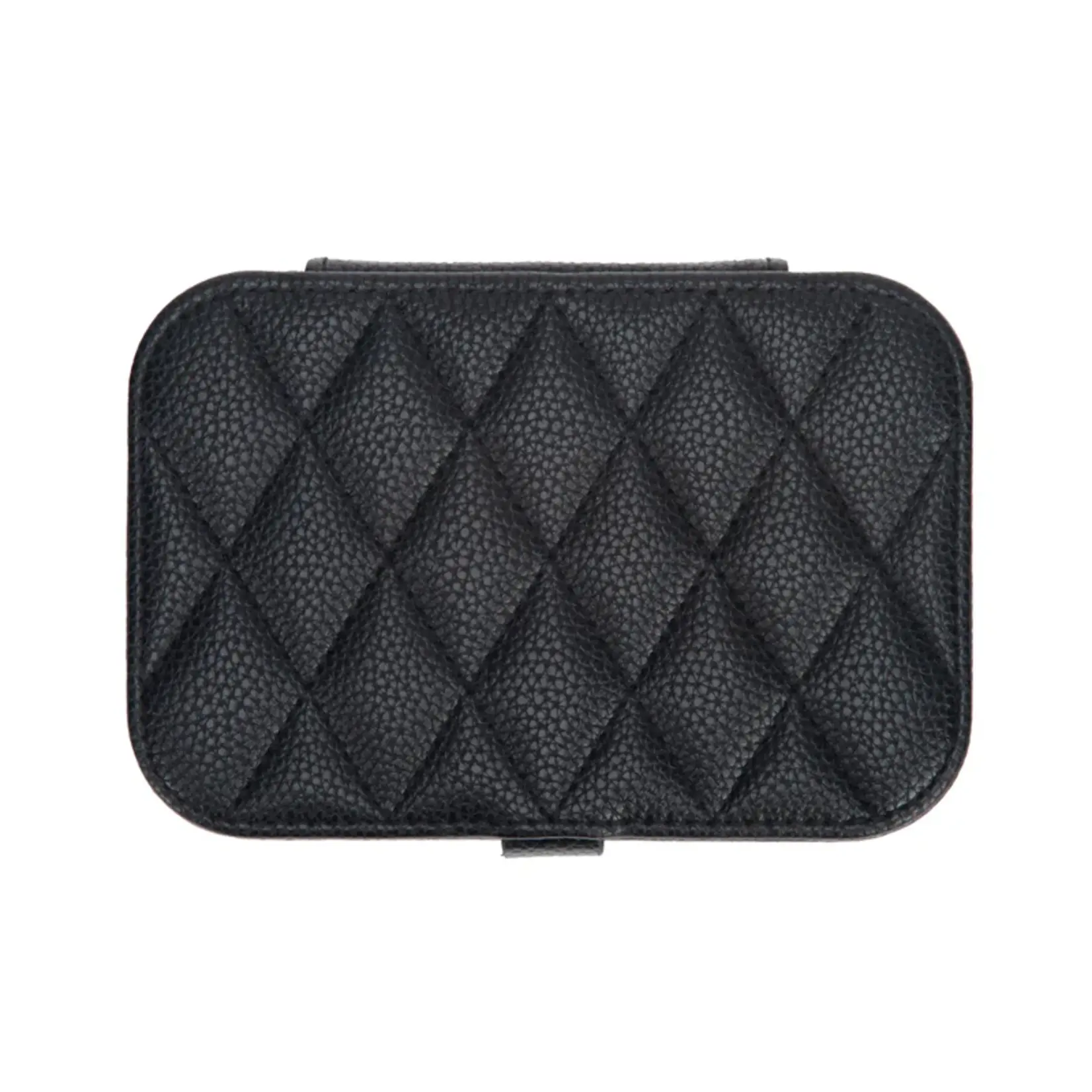 Brouk & Co. Leah Quilted Travel Jewelry Organizer Black