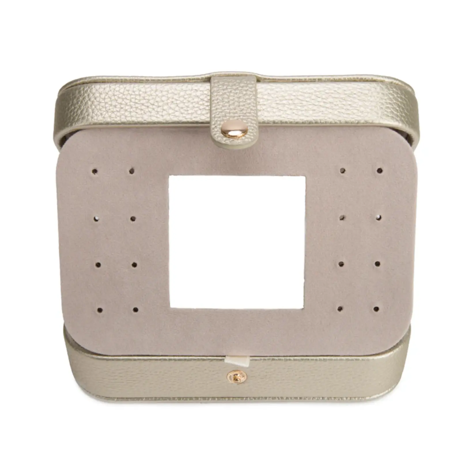 Brouk & Co. Leah Quilted Travel Jewelry Organizer Gold