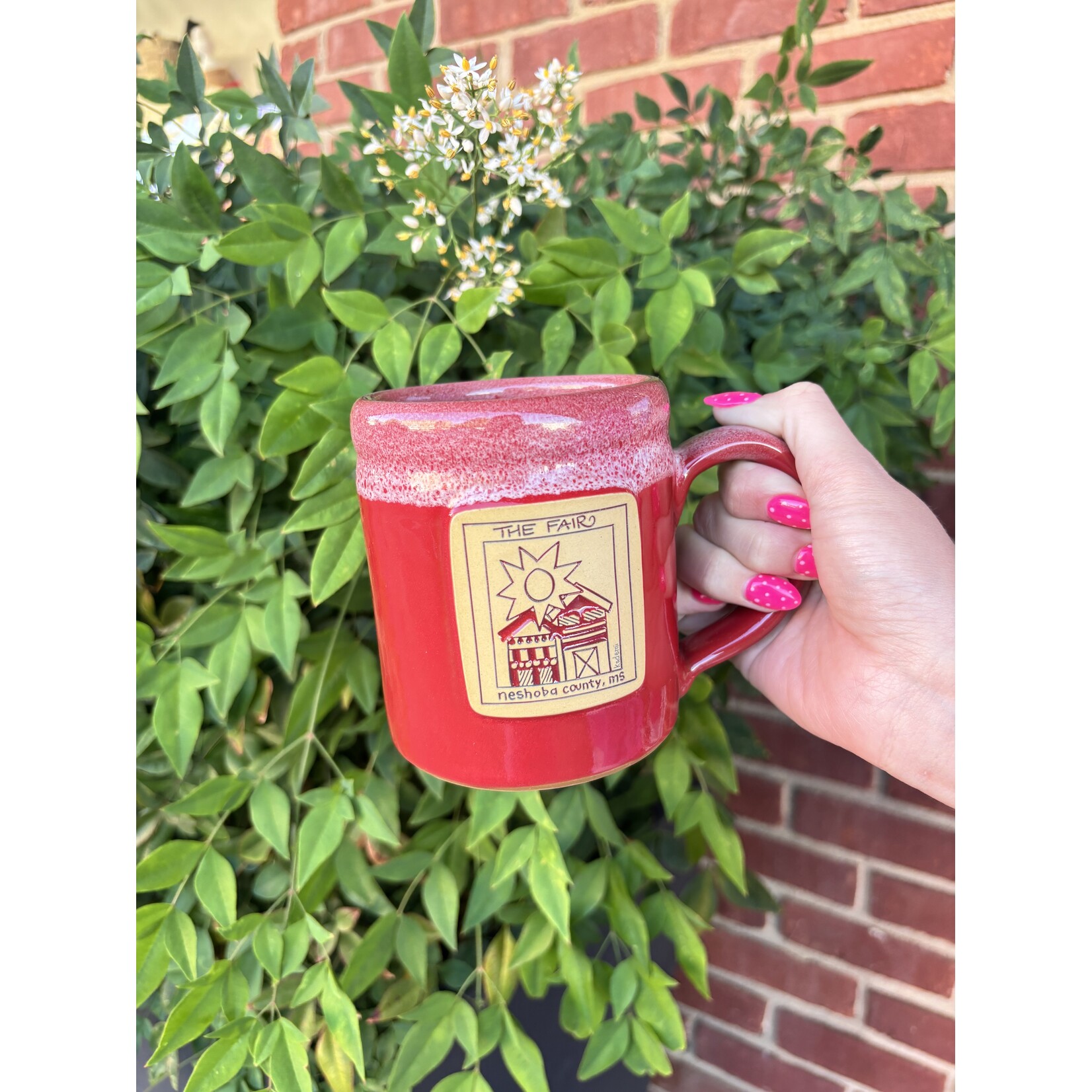 Kademi Fair Camper Mug - Red w/White