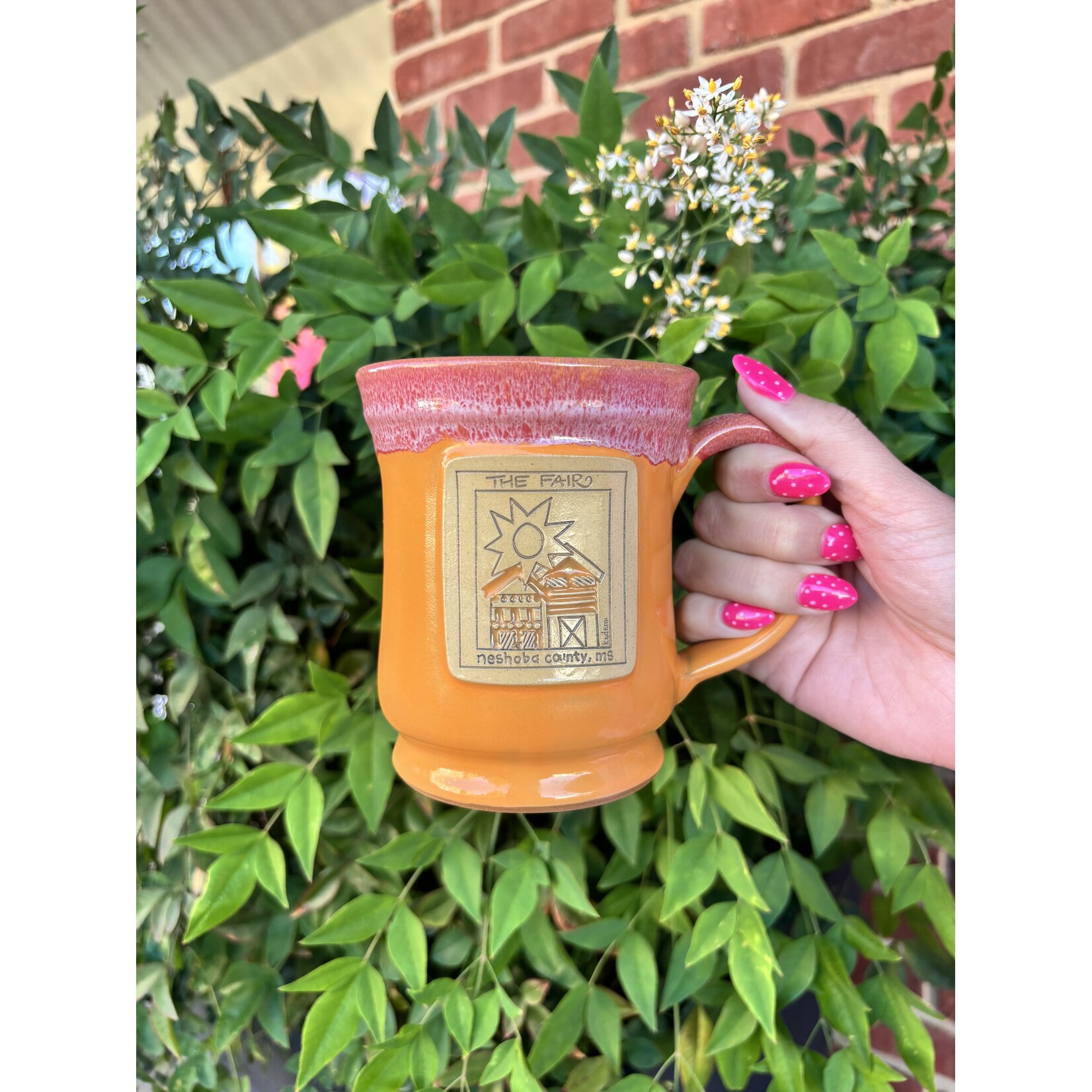 Kademi Fair Pepin Mug - Apricot w/Cosmo White
